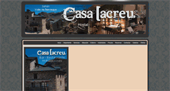 Desktop Screenshot of casalacreu.com