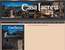 Tablet Screenshot of casalacreu.com